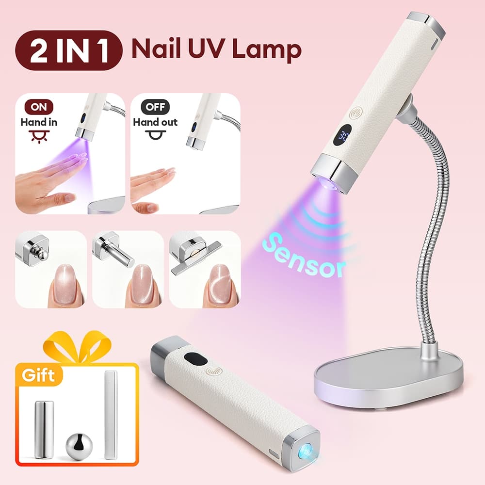 ForeverLily Ímã Olho De Gato Lâmpada Portátil Para Unhas Sensor Automático Secador De Suporte De Cura Em Gel UV LED Luz