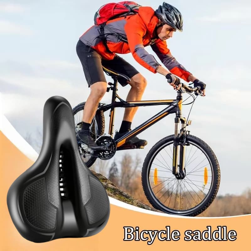 Assento De Bicicleta Universal Mountain Bike Macio Absorção De Choque Respirável Ciclismo Sela Acessórios De Equitação A