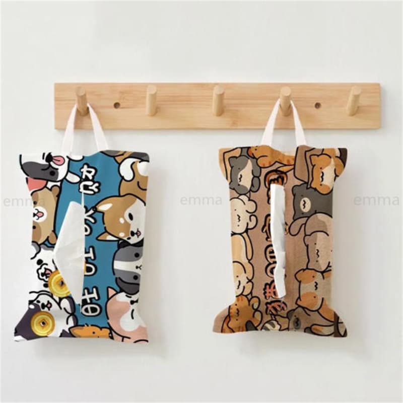 Suporte De Tecido De Pano Dos Desenhos Animados Fixado Na Parede Do Banheiro Quarto Cozinha Capas Lavável Sacos De Armaz