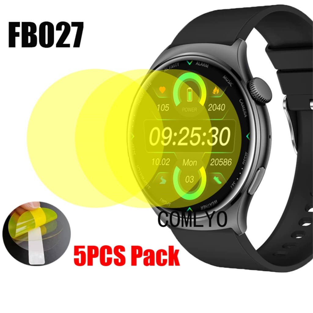 Para Bettdow FB027 Protetor De Tela Filme De Smartwatch Relógio Inteligente Capa Macia Ultrafina HD TPU Filmes