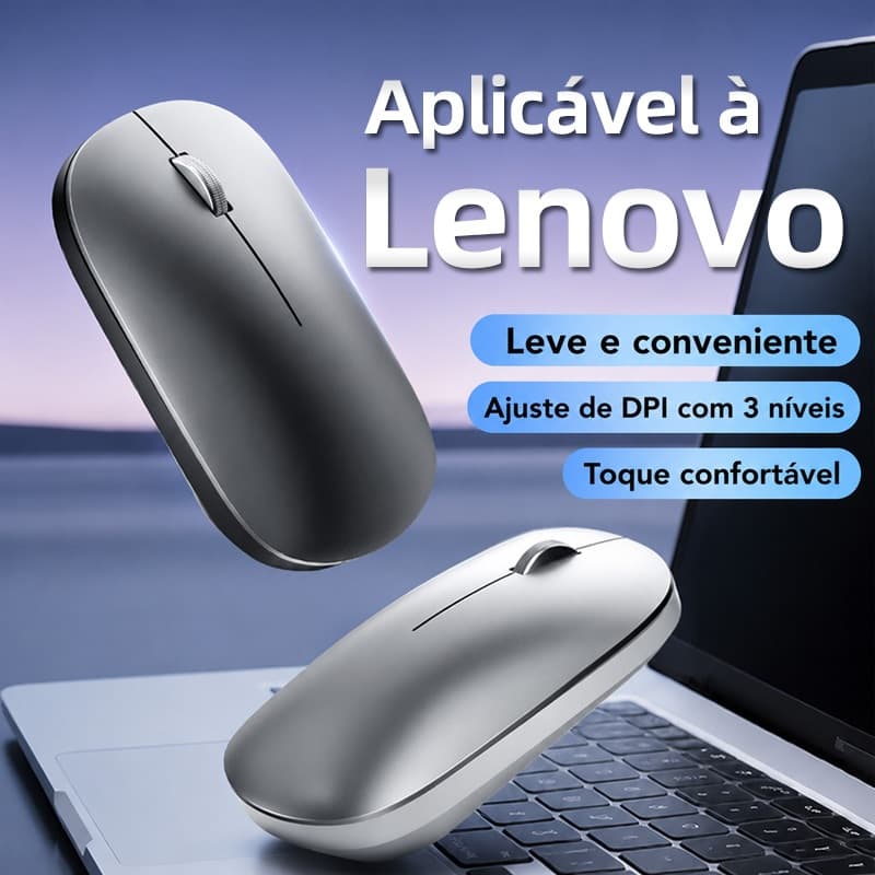 Lenovo-Exclusive mouse bluetooth sem fio mouse de escritório silencioso mouse de jogo de modo duplo ergonômico leve