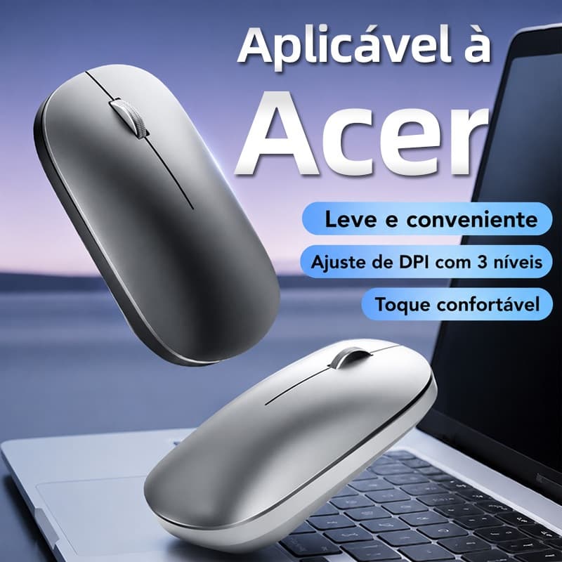 Acer-Exclusive mouse bluetooth sem fio mouse de escritório silencioso mouse de jogo de modo duplo ergonômico leve