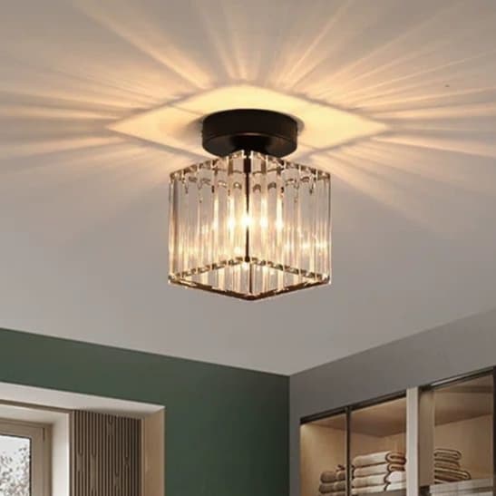 Luminárias de teto de cristal Luminárias modernas para teto Corredores, hall de entrada e varandas 110-220V