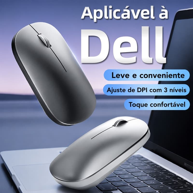 Dell-Exclusive mouse bluetooth sem fio mouse de escritório silencioso mouse de jogo de modo duplo ergonômico leve