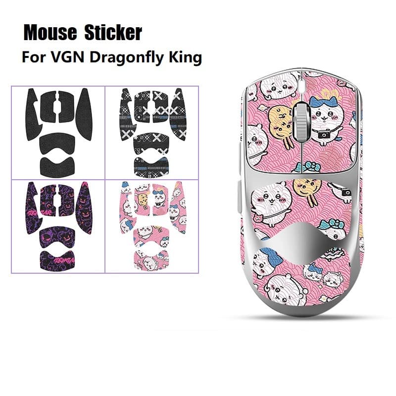 Adesivo De Mouse Com Fita Adesiva Antiderrapante Para VGN Dragonfly King‌ Pés Patins DragonflyKing‌ Gamer Suga Suor