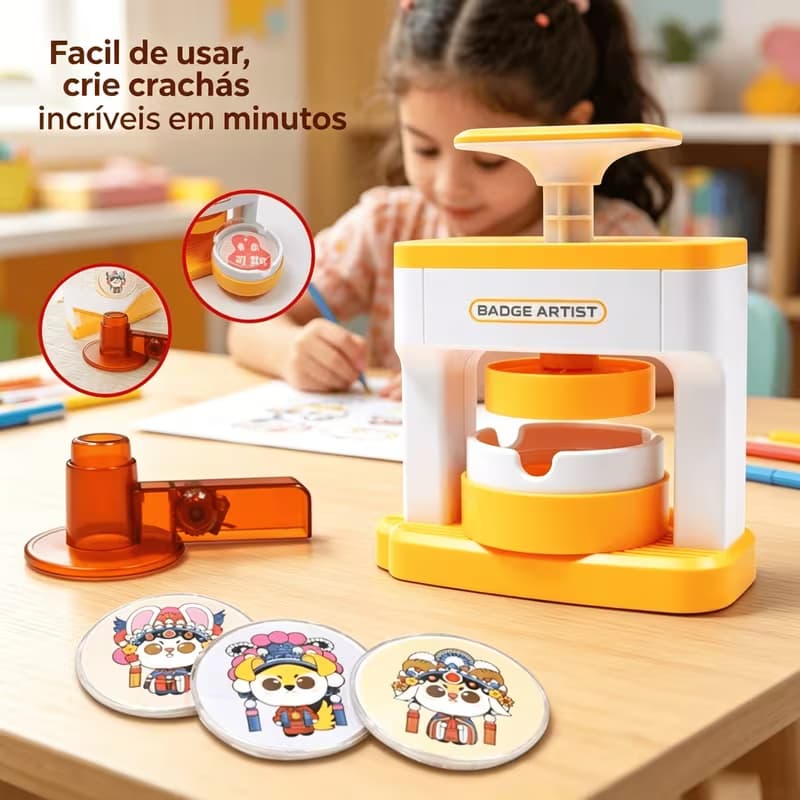 Máquinas para Fazer Botões, Prensa para Emblemas DIY para Diversas Necessidades e Salas de Artesanato