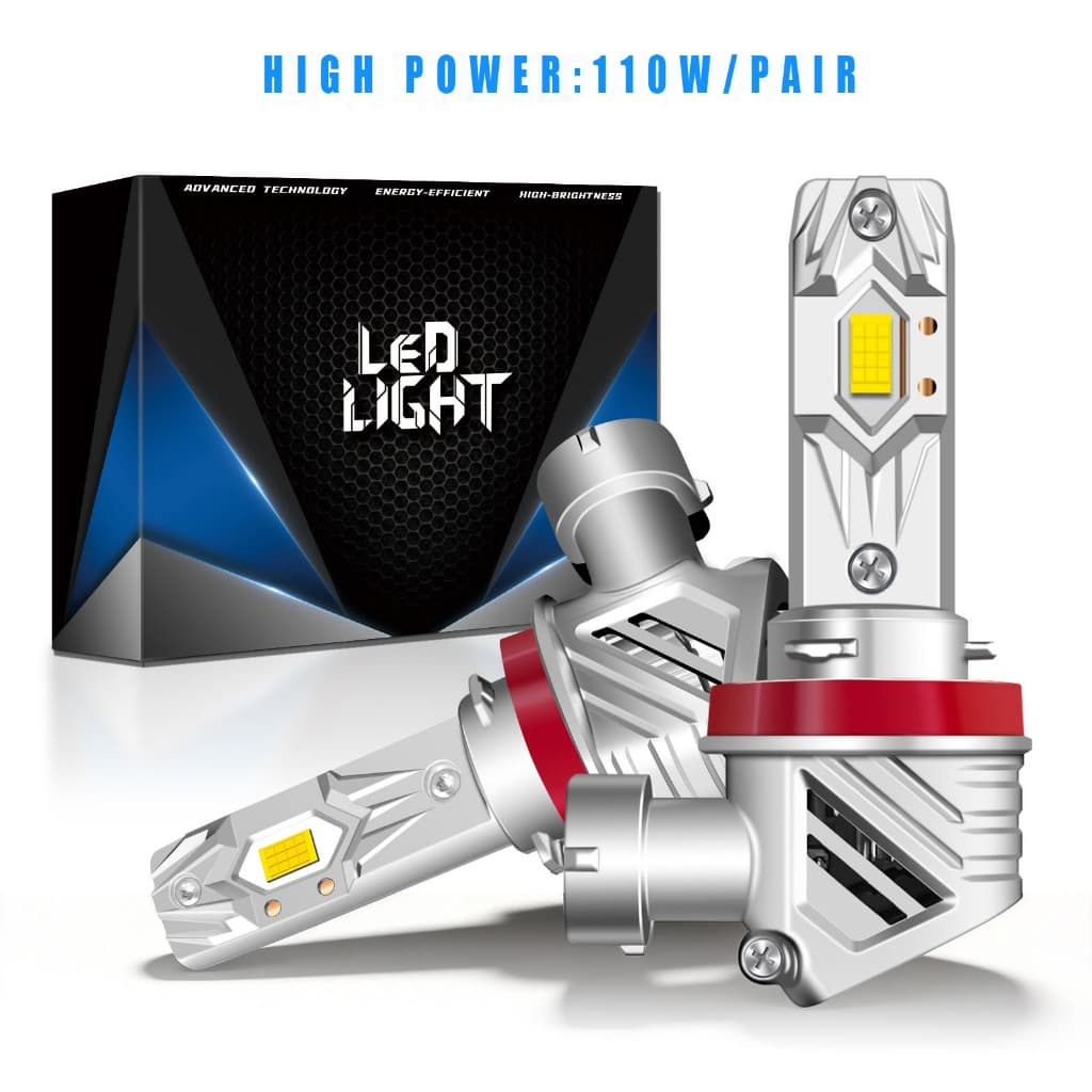 2 Pcs V5 CANBUS 110W 11000LM H1 H4 H7 H11 9005 HB3 Farol Led Para Carro H1 Lâmpada Sem Erro 12V 6500K Branco Vios Fiat N