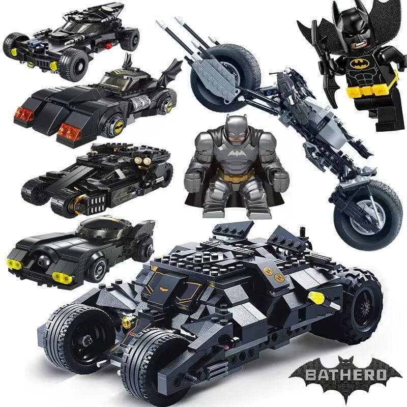 Blocos De Construção Lego Série De Super-Heróis Marvel DC Batman Supercar Lutador Voador Menino brinquedos educativos