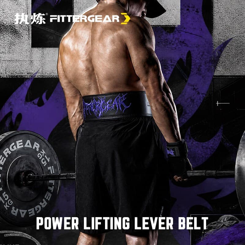 FITTERGEAR cinto de Fitness para levantamento de força, fivela rápida, agachamento, levantamento de peso, couro, alavanc