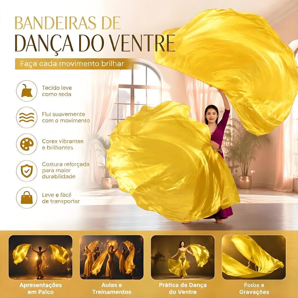 [lovego] Bandeira De Adereços De Dança Com Bastões Telescópicos 140 * 140cm Várias Cores Bandeiras Semicírculo Para Do V
