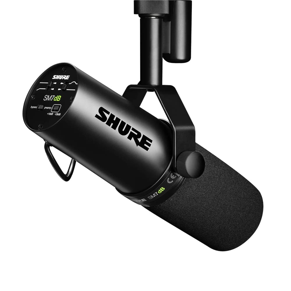 Microfone Vocal Dinâmico SM7dB Com Pré-Amplificador Integrado Para Pods , hosts E Músicos