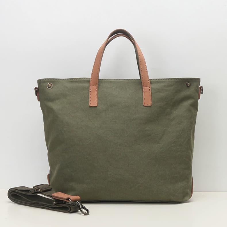 Fujiwara Hiroshi Lona com Primeira Camada de Couro Bolsa Mensageiro Homens Mulheres Bolsa de Viagem de Grande Capacidade