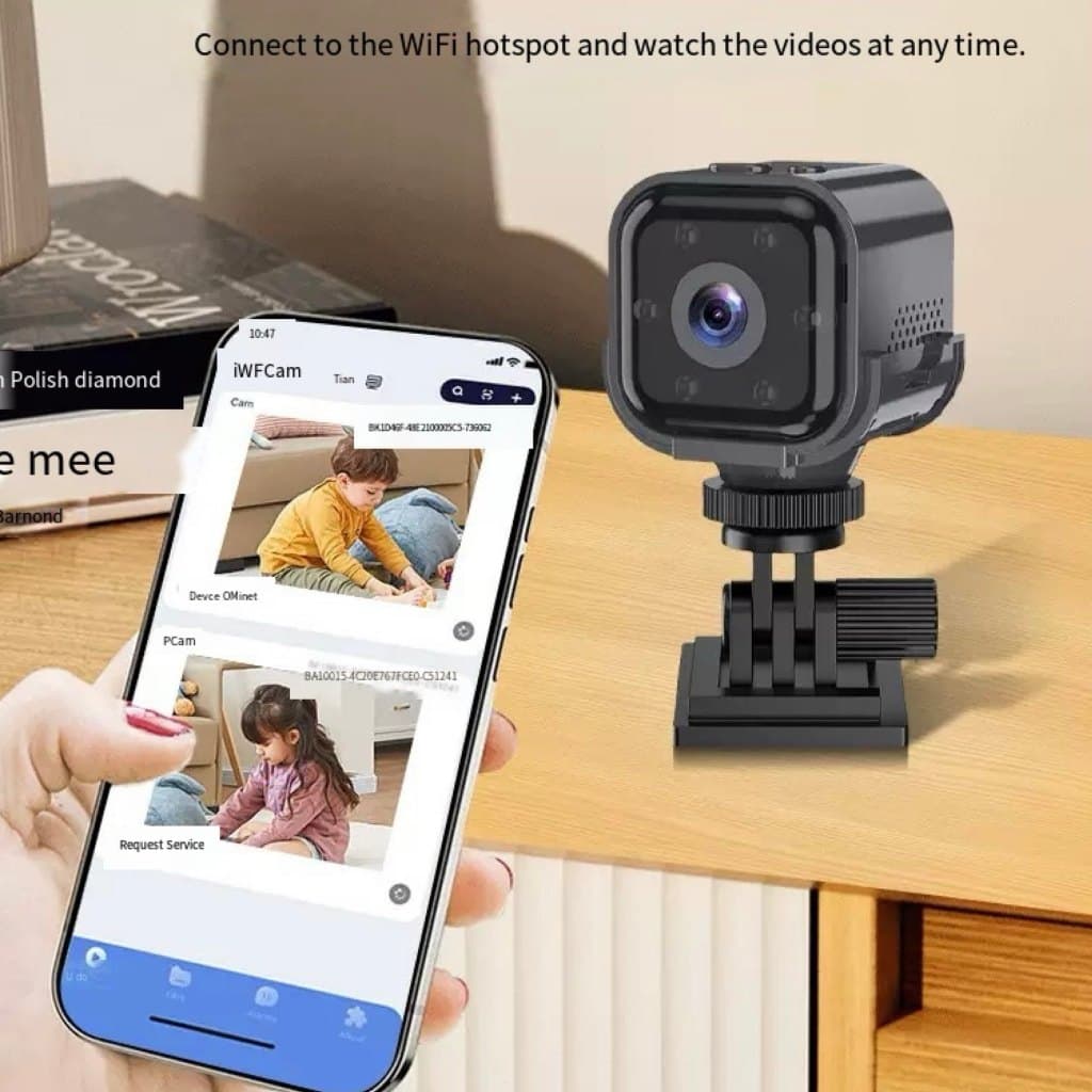 wifi AS03 Mini Monitoramento HD Câmera Wi-Fi Detecção De Movimento Do Bebê Pet IP Noite Veneno Com Bateria Para Cartão T