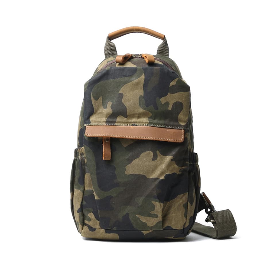 Nova camuflagem moda masculina bolsa de ombro na moda portátil Diagonal saco Retro único pequeno saco peito pequena moch