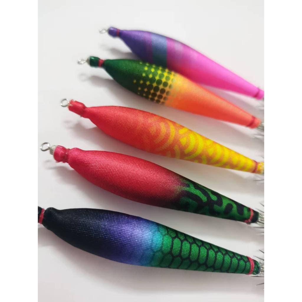 Yamashit Glow Camarão Gancho Coroa Lula Jigs Conjunto De Isca De Pesca Marítima Polvo De Choco Artificial