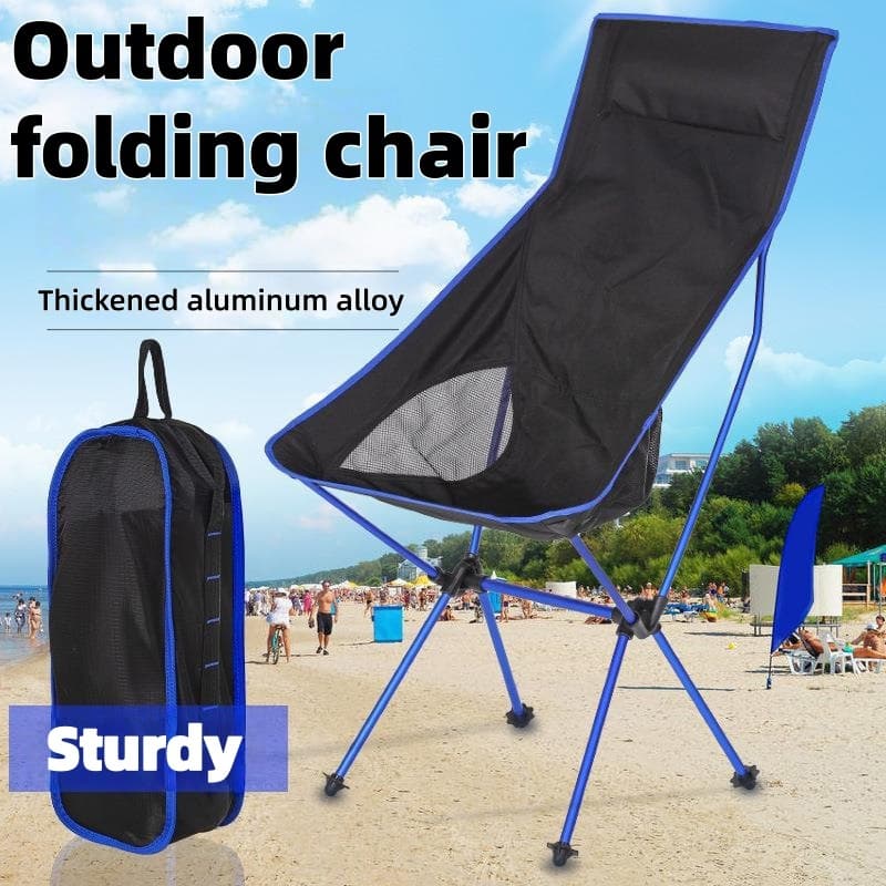 Cadeira Dobrável Compacta Para Exterior/Reclinável Portátil Lazer/Adequado camping , Praias , Pesca . Feito De Liga De A