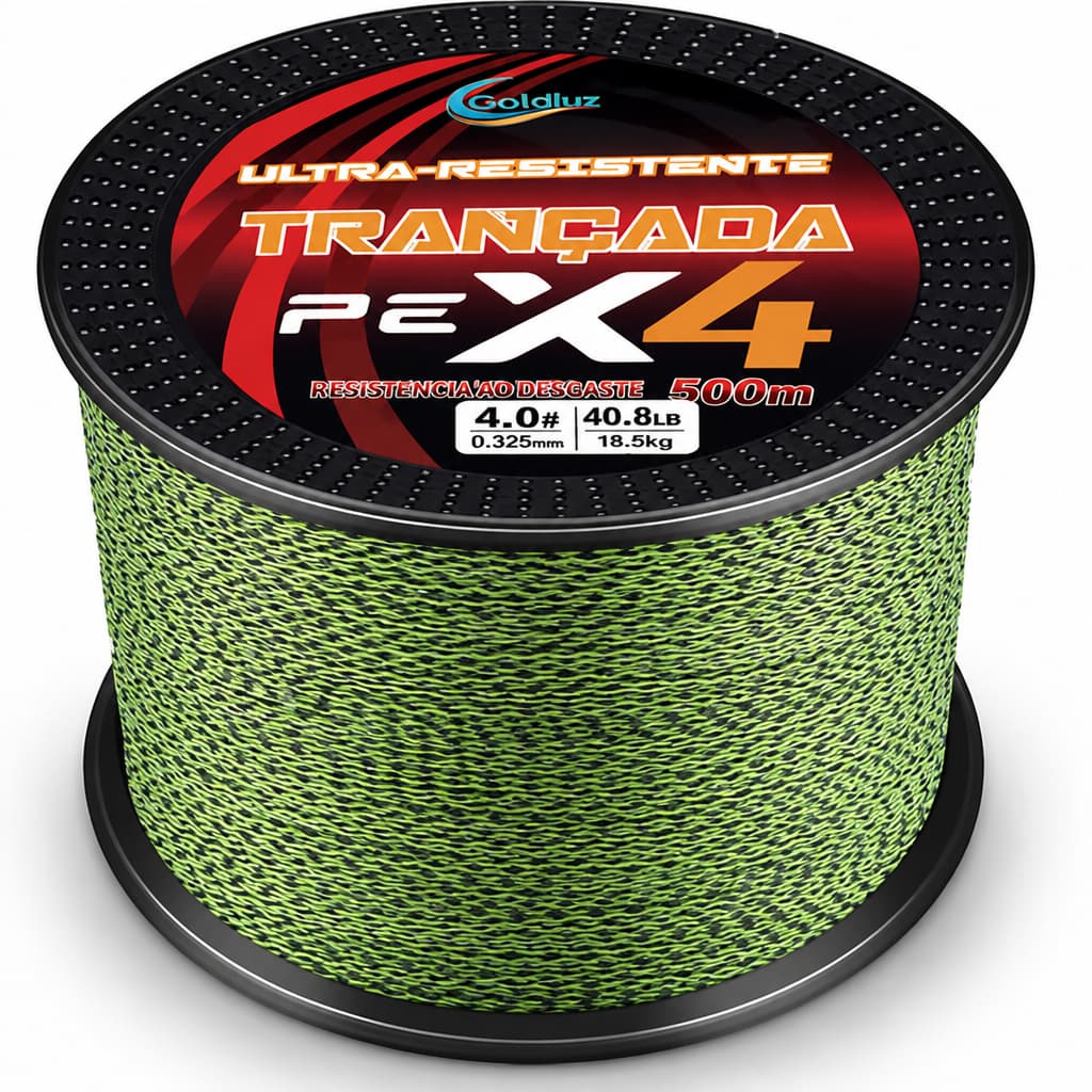 Linha De Pesca Multifilamento X4 300M/500M 4 Fios 100%PE Supertração Invisível Super Forte Manchada