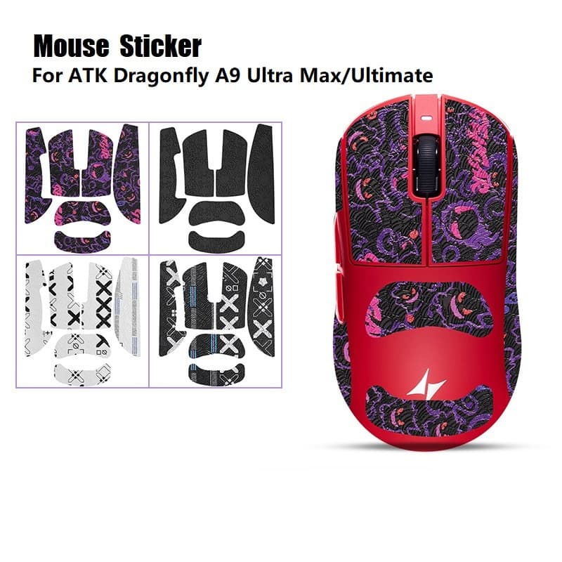 Adesivo De Mouse Para ATK Dragonfly A9 Ultra Max/Ultimate Grip Tape Chupar Suor Antiderrapante A9UltraMax A9Ultimate Pés