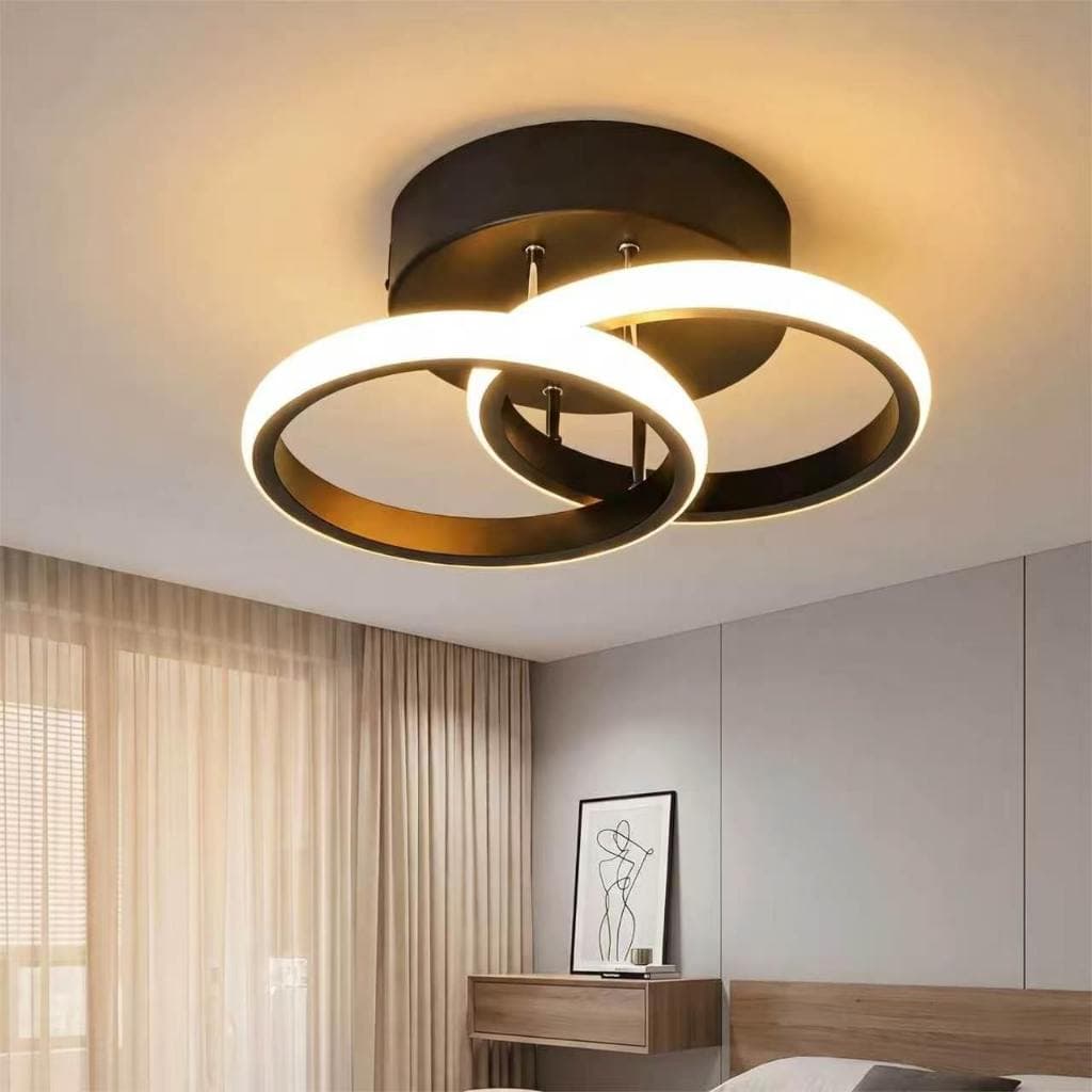 Luz De Teto LED Com Anel Redondo Minimalista,Moderna Perfeita Para Sala De Estar,Quarto E Entrada Três cores 110-220V