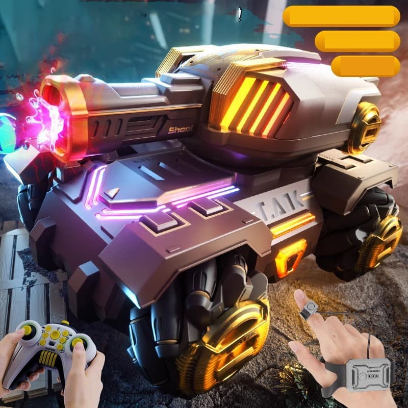 Tanque RC Especial Com Controle Remoto , Detecção De Gestos , Luz De Pulso , Spray , Deriva