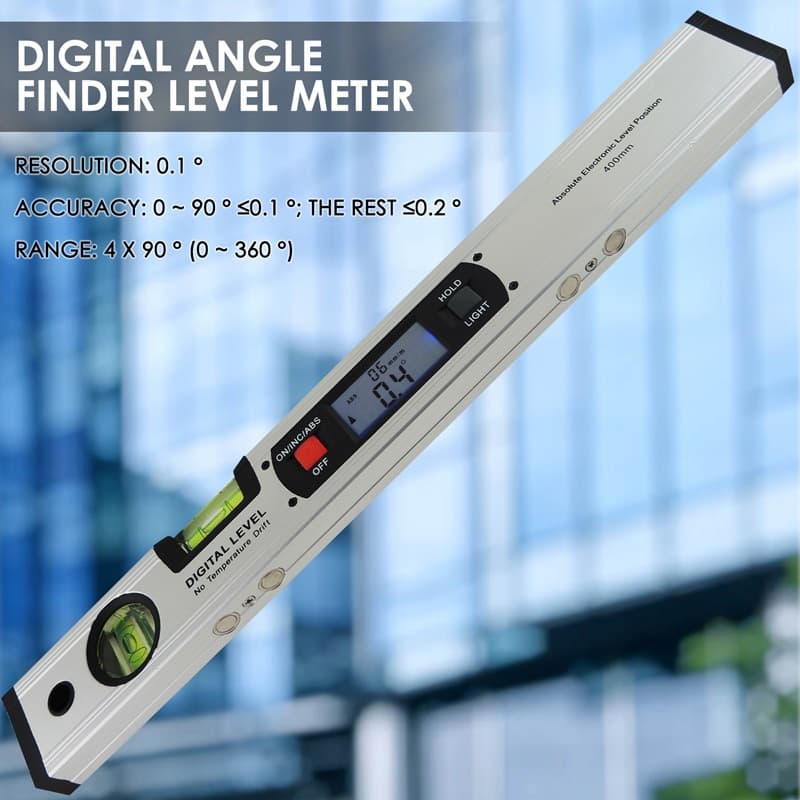 Nível De Goniômetro Digital Faixa De 360 Graus Com Ímã De Leitura Vertical Transferidor Localizador De Ângulo Inclinômet