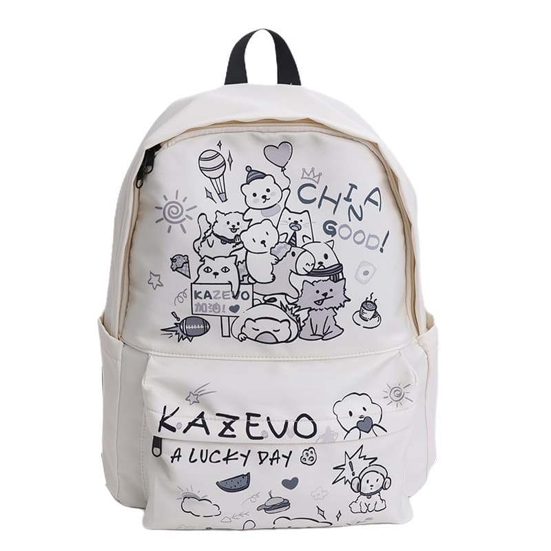 Mochila japonesa de alto valor Nicho Graffiti Bolsa escolar para meninas do ensino médio Mochila fofa combinada Mochila