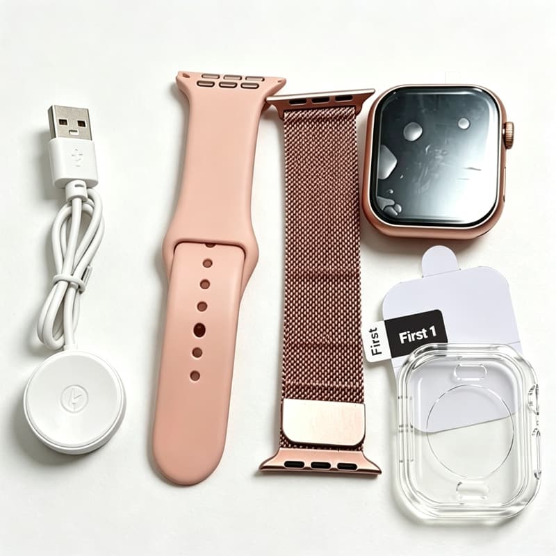 Kit 2 em 1 Moda Smartwatch Relógio Inteligente Super Feminino Masculino Esportivo Conjunto De Presente De Aniversário