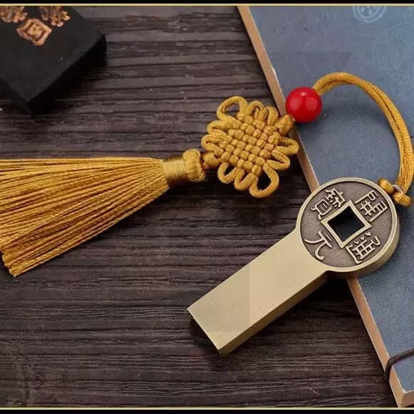 pen drive USB À Prova D'água Moeda De Cobre 1GB 2GB 4GB 8GB 16GB 32GB 64GB 128GB 2TB Unidade flash De Alta Velocidade pl
