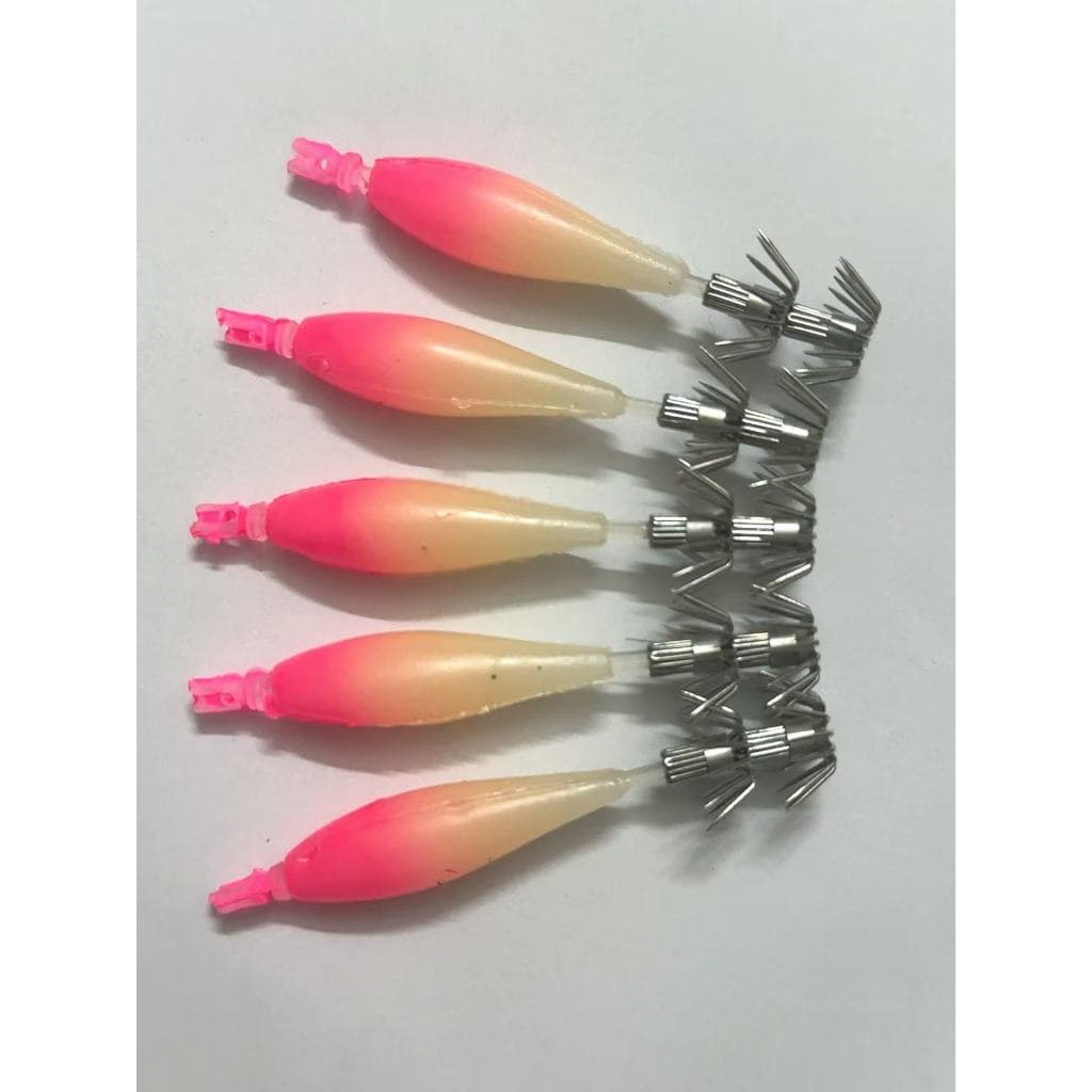 5cm 5 Pçs Lula Gabarito Luminoso Turlute Jigs Isca Artificial Duro Tudo Para Iscas De Pesca Polvo Choco Camarão Equipame