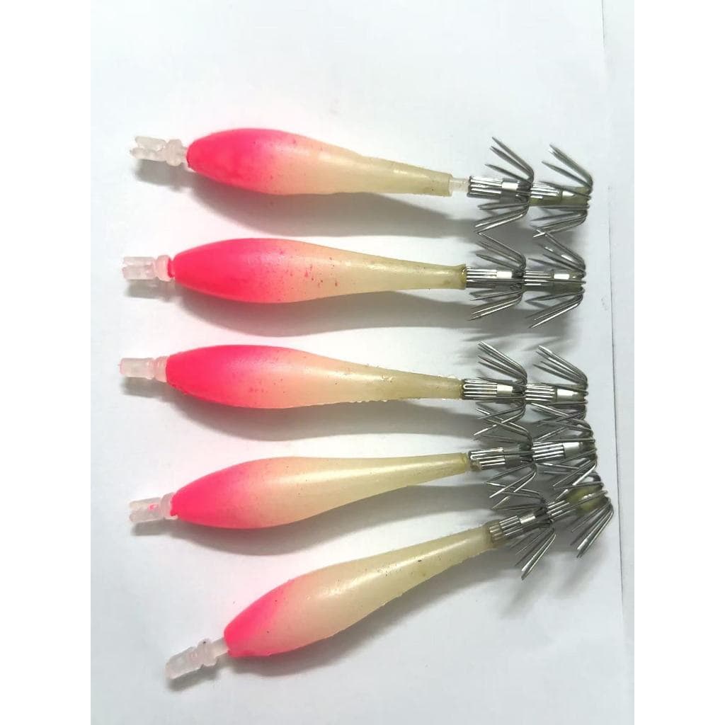 9cm 5 Pçs Lula Gabarito Luminoso Turlute Jigs Isca Artificial Duro Tudo Para Iscas De Pesca Polvo Choco Camarão Equipame