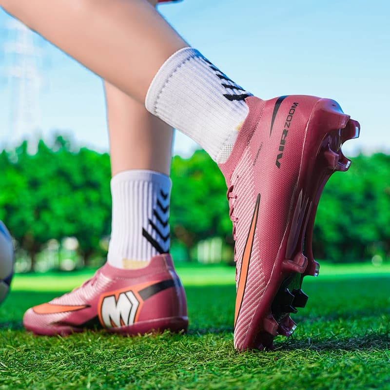 Botas superiores impermeáveis elegantes e leves Campo chuteira