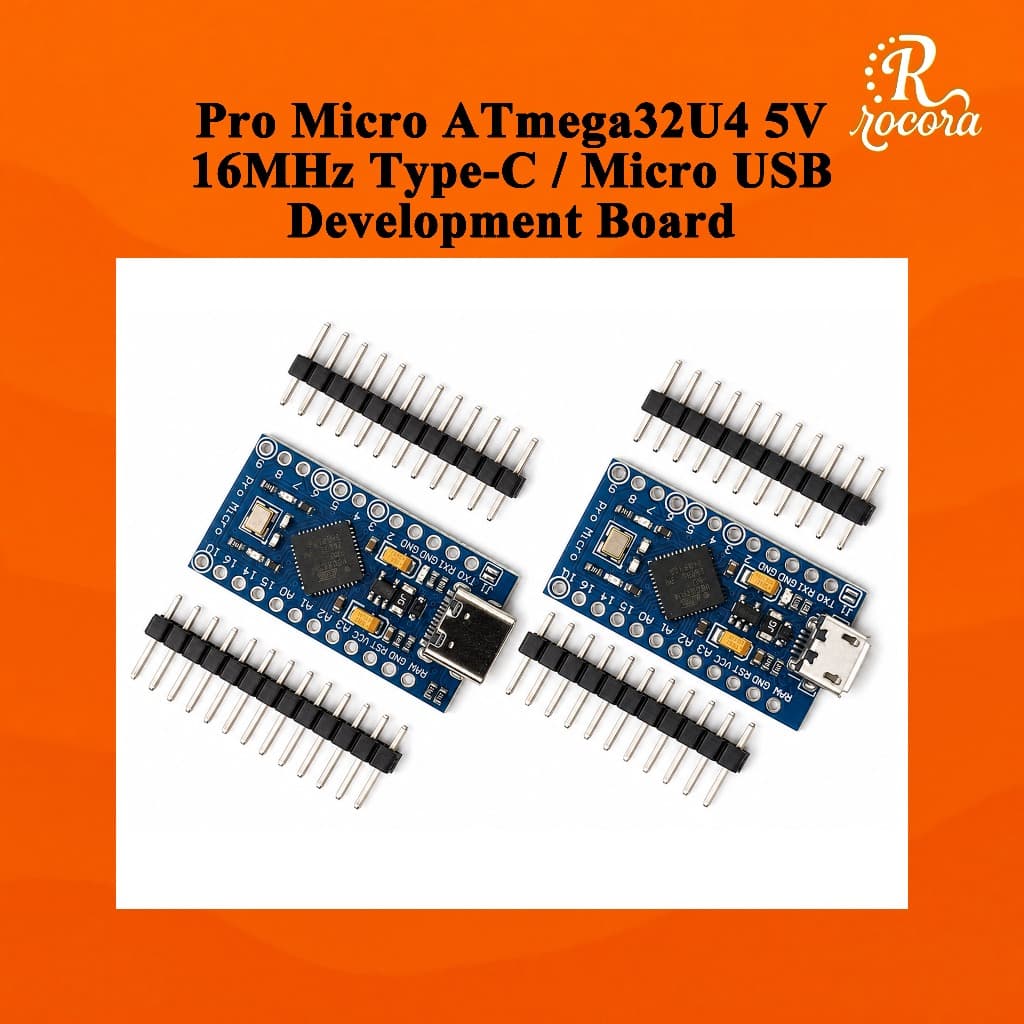 Pro Micro ATmega32U4 5V 16MHz Tipo-C/USB Placa De Desenvolvimento Com Cabeçote De Pino Soldado Ou Não Compatível Arduino