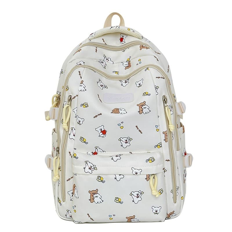 Mochila de grande capacidade para meninas estilo formal de alto valor para estudantes do ensino médio mochila fofa doce