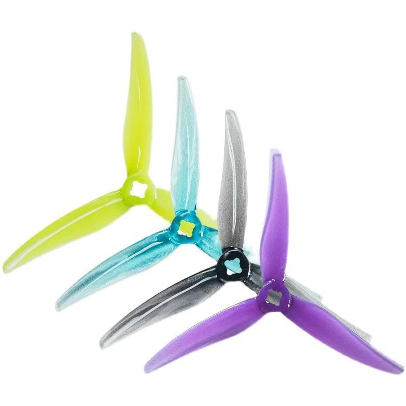 4Unidades/2Pares Gemfan Furacão 4525 3 Lâminas 4.5 Polegadas 4.5X2.5X3 PC FPV Hélice Para 2004 Motor Sem Escova RC Drone