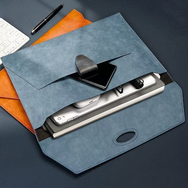 Saco De Armazenamento De Documentos De Couro À Prova Dwaterproof Água A4 Envelope Arquivo Organizador Pasta Caso Escola