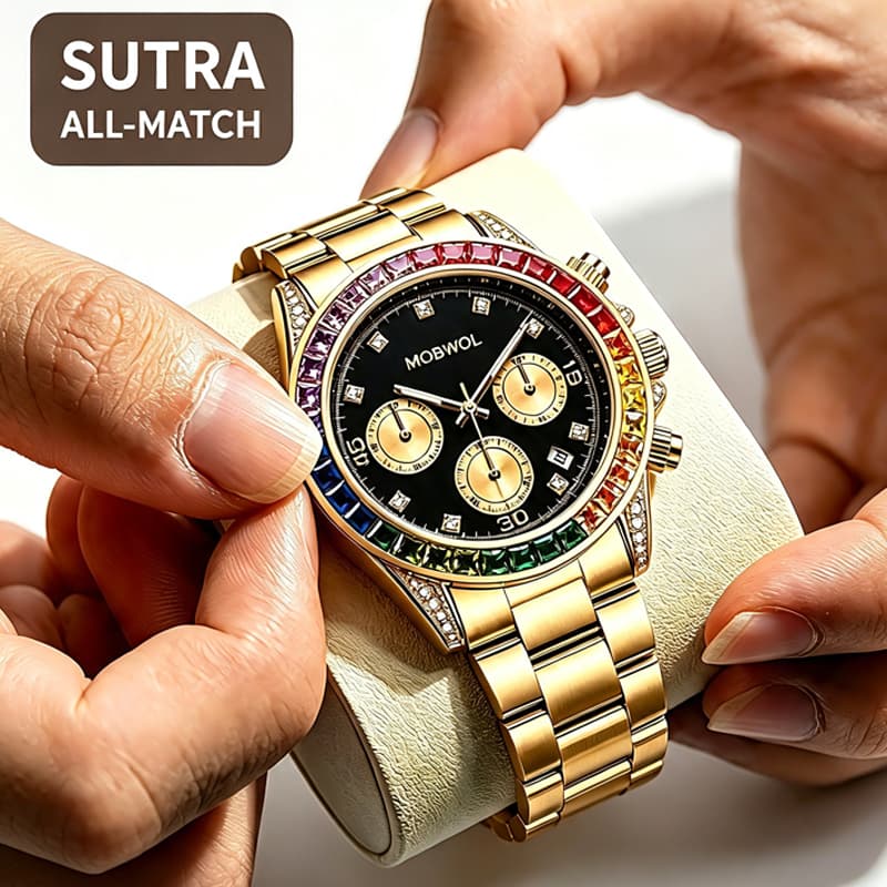 Rel贸gio Masculino Quartzo Luxo A莽o Inoxid谩vel Luminoso 3ATM Anal贸gico 40mm Estilo Executivo Casual Presente Ideal 2601