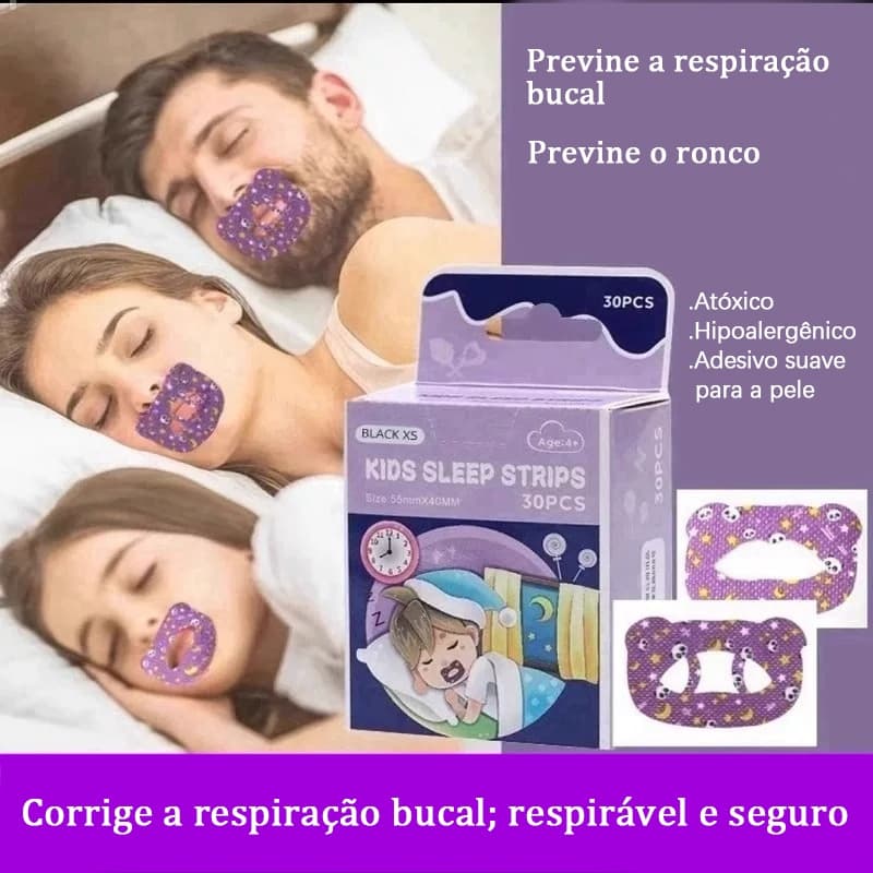 Adesivo de correção de respiração bucal/adesivo labial selador de dormir-criança adulto