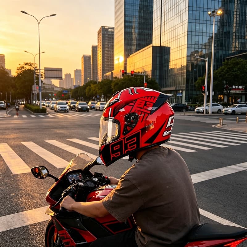 Capacete De Motocicleta Legal . Completo , Certificado DOT