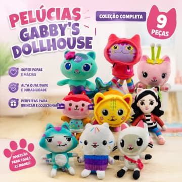 Pelúcias 25cm  Casa Mágica da Gabby Dollhouse Pandy Paws Catnip Almofagato Importado Gato