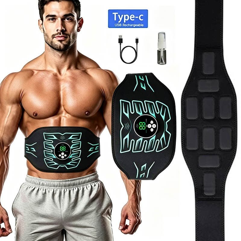 Cinto De Tonificação Abdominal Inteligente Toner Muscular Ab Trainer EMS Estimulador Perda De Peso Equipamentos De Massa