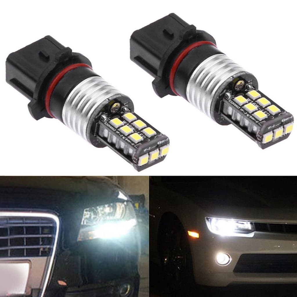 2pcs P13W 2835 15LED Lâmpada De Nevoeiro Canbus Luz Diurna DRL