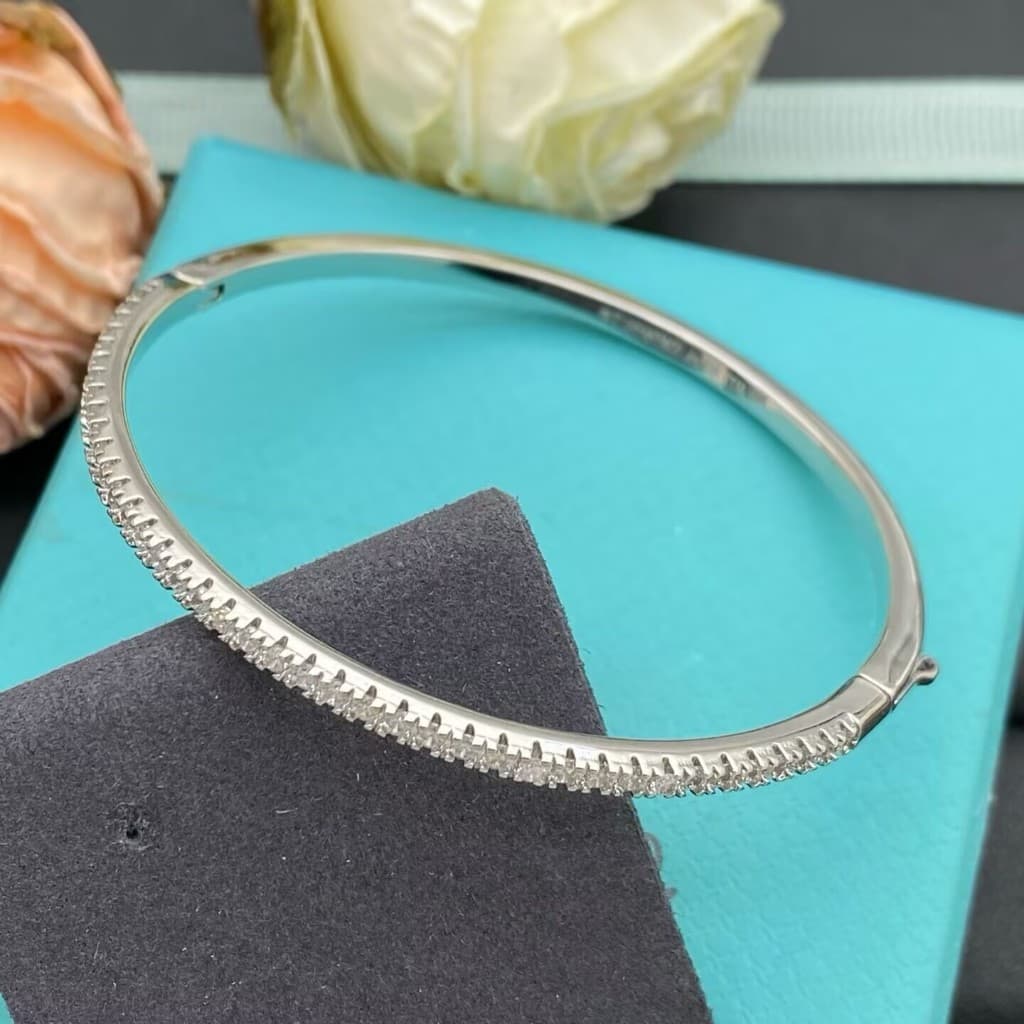 Moda Feminina Meninas Strass Círculo Luxo Pulseira Jóias Presente