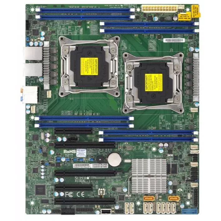 SuperMicro X10DAL-i Soquete Duplo LGA2011-3 ATX Placa-Mãe PCI-E Estação De Trabalho Gráfica Dividida C612