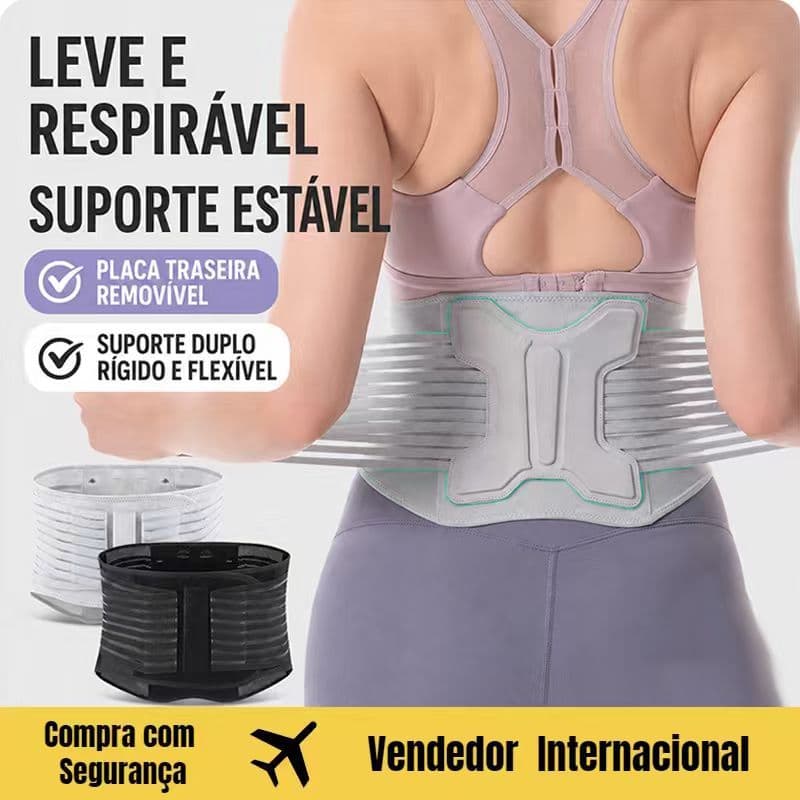 JC Placa de aço leve e respirável Suporte duplo pressurizado Suporte de cintura Esportes Aptidão Disco de cintura de tra