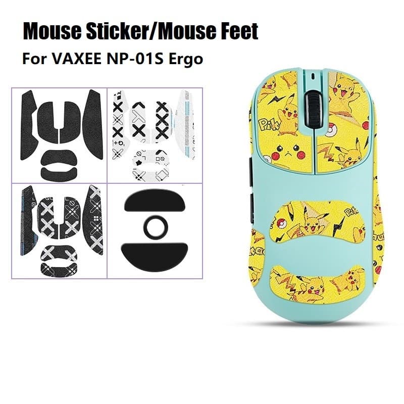 Adesivo De Mouse Para ZYGEN VAXEE NP-01S Ergo Pés Patins Fita Antiderrapante NP01S NP01SErgo Suga Suor Artesanal Jogos S