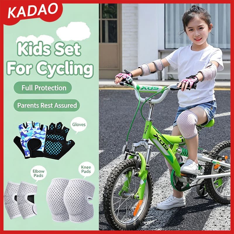KADAO 6 Unidades/Conjunto De Equipamentos De Proteção Para Crianças Cotoveleiras Joelheiras Almofadas De Pulso Patins De