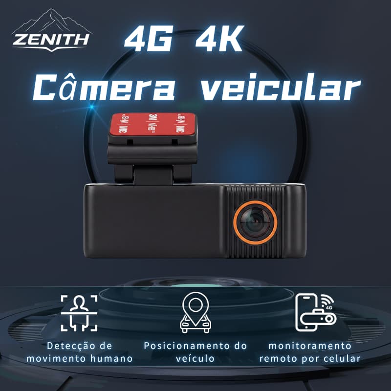 Inteligente Câmera Veicular Lente Dupla Gravação em Loop Visão Noturna câmera Automotiva Full HD DVR Automotivo