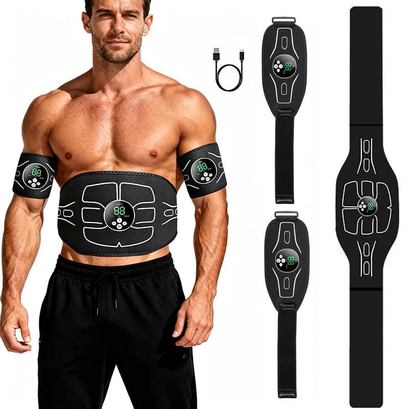 Cinto De Tonificação Abdominal Inteligente , Toner Muscular , Treinador ABS , Estimulador Massageador Corporal , Emagrec