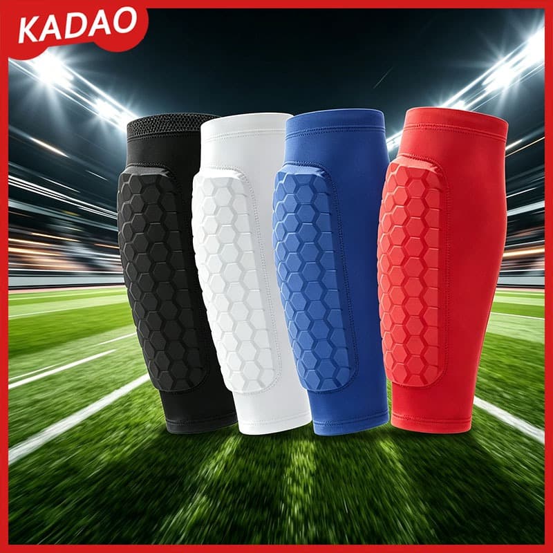 KADAO Favo De Mel Protetores De Perna Inferior Anti-Colisão Joelheira Esporte Equipamento De Proteção Absorvente De Suor