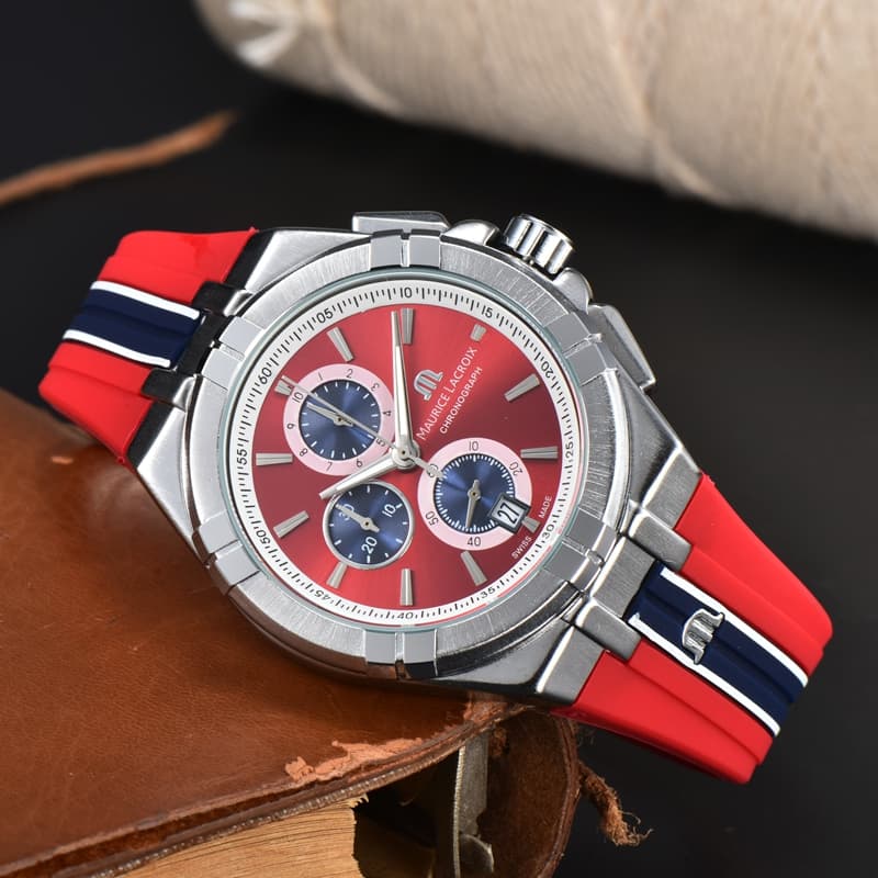 Relógio masculino relógio de quartzo de seis ponteiros MAURICE LACROIX moda elegante relógio de marca superior